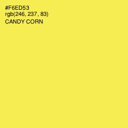 #F6ED53 - Candy Corn Color Image
